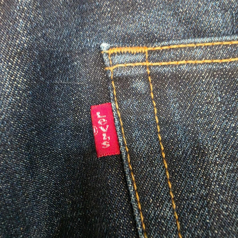 Levis 501 J. Crew Mens Dark Wash Straight Leg Button Fly Jeans 36x32 Indigo